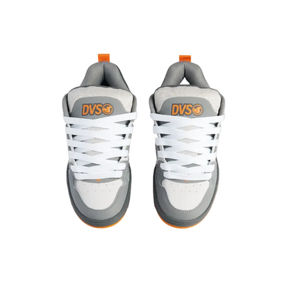 DVS   Comanche Skate Shoes Charcoal Grey Orange Top Down