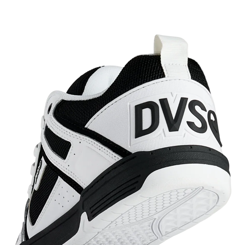 DVS Comanche Skate Shoes White Black  Big Back
