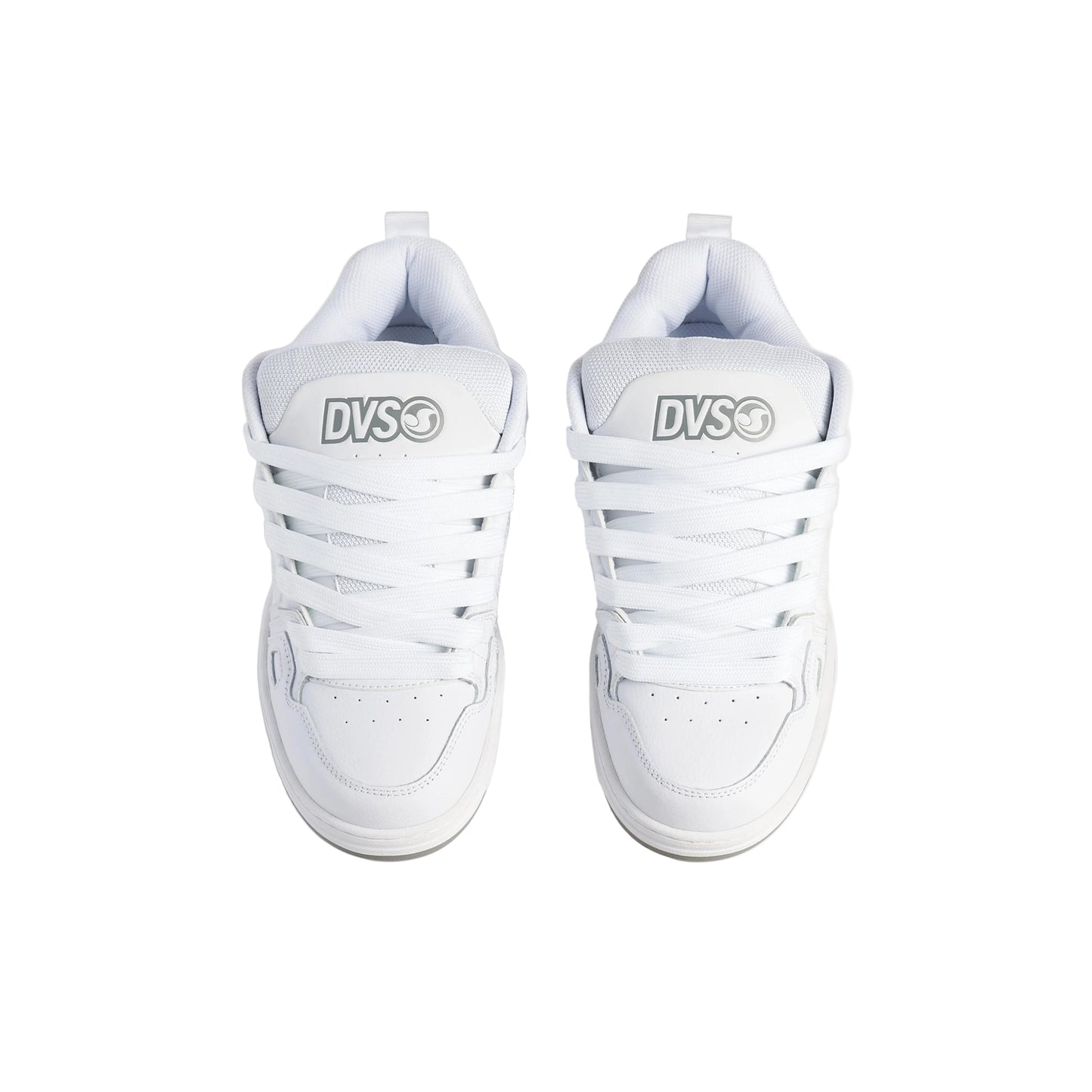 DVS Comanche Skate Shoes White White Grey Pair