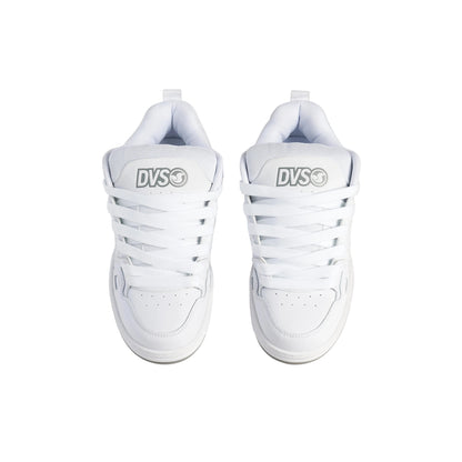 DVS Comanche Skate Shoes White White Grey Pair