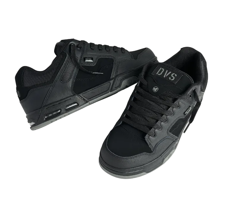 DVS Enduro Heir Skate Shoes Black Black Pair