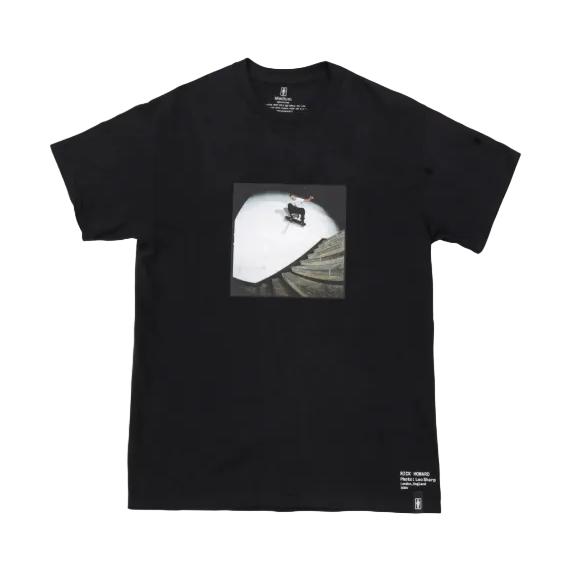 Girl Skateboards Shot by Leo Sharp Rick Howard Tee Black
