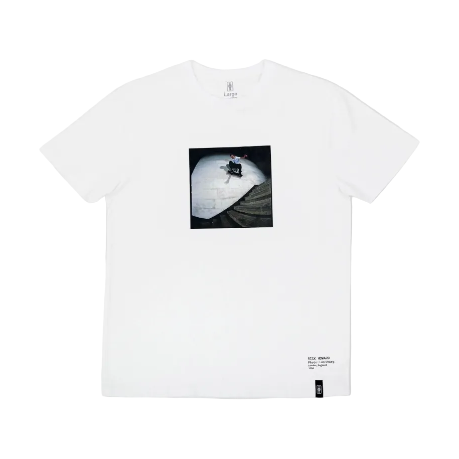 Girl Skateboards Shot by Leo Sharp Rick Howard Tee Black