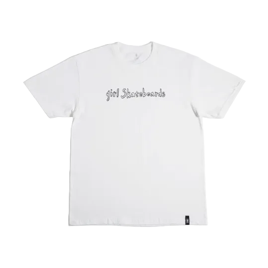 Girl Skateboards |Hand Script Tee White