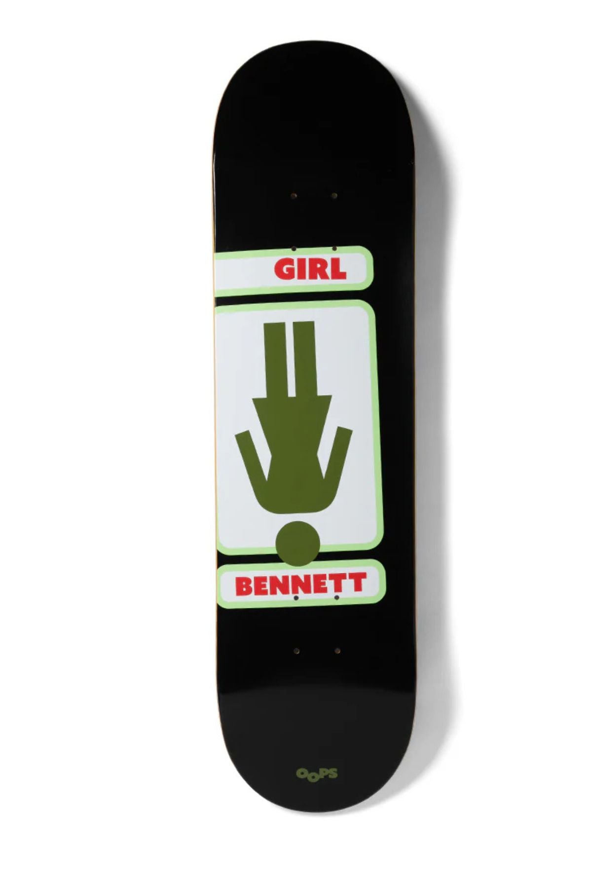 Girl Skateboard Deck Oops OG Niels Bennett 8.25"