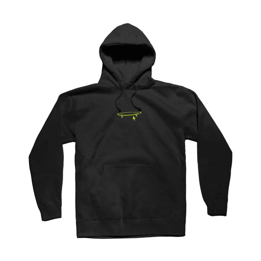 Girl Skateboards Crailtap  Neon Logo Hoodie Black