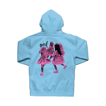 Girl Skateboards Schoolyard Hoodie Aqua Back