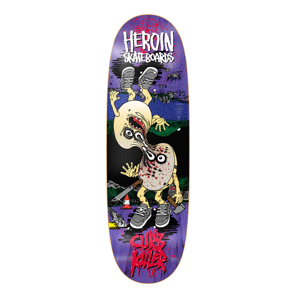 Heroin Skateboards Curb Killer 9 Merged Deck 10"