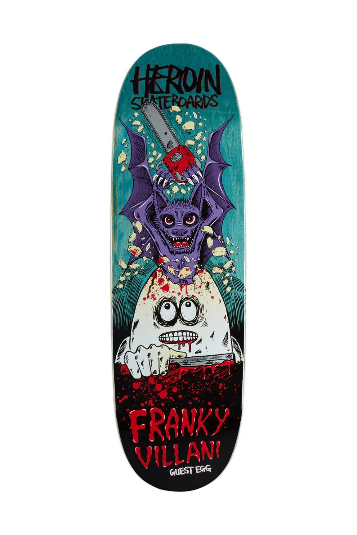 Heroin Skateboards Franky Villani Guest Egg Deck 9.5