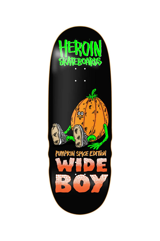 Heroin Skateboards Pumpkin Spice Wide Boy 10.75"