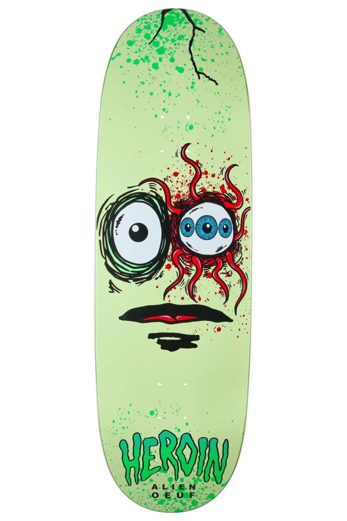Heroin Skateboards Space Egg  3 10"