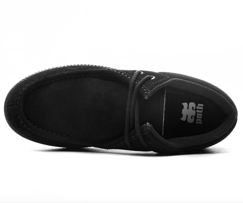 Ipath Cats Black Suede Shoes Side Top