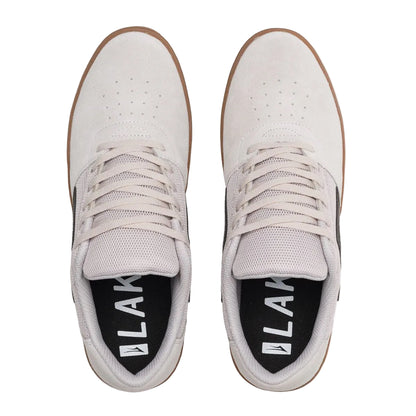 Lakai Brighton White Gum Suede Skate Shoes Top