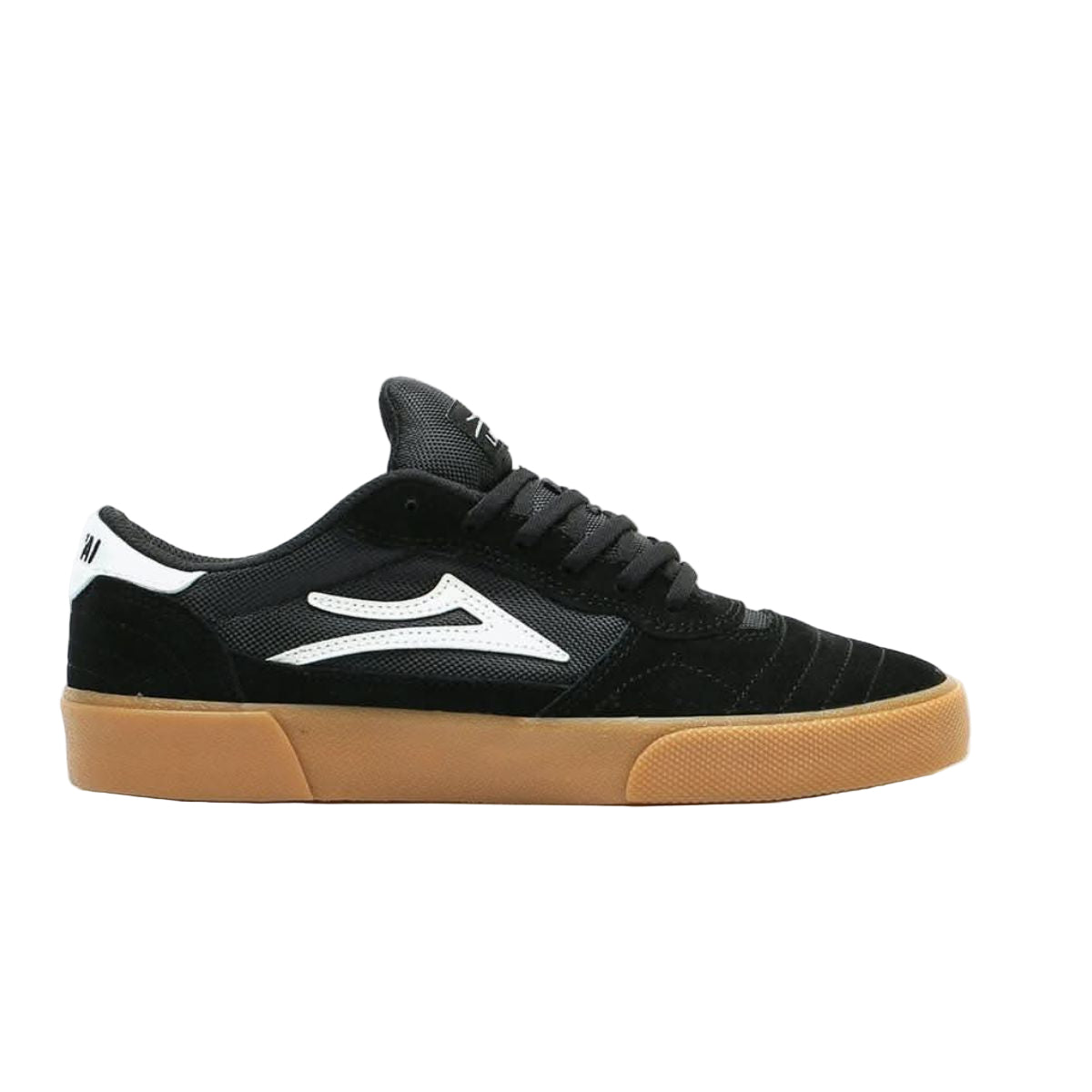 Lakai Cambridge Skate Shoes - Black/Gum Suede side