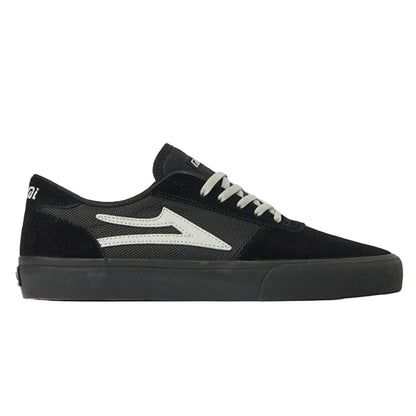 Lakai Manchester Skate Shoes Black/Black Side 