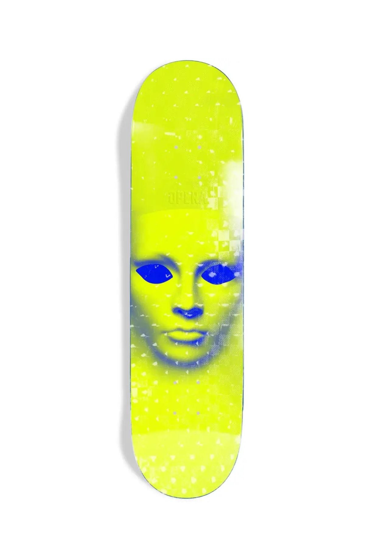 Opera Skateboards Face Yellow Holographic EX7 Deck 8.5