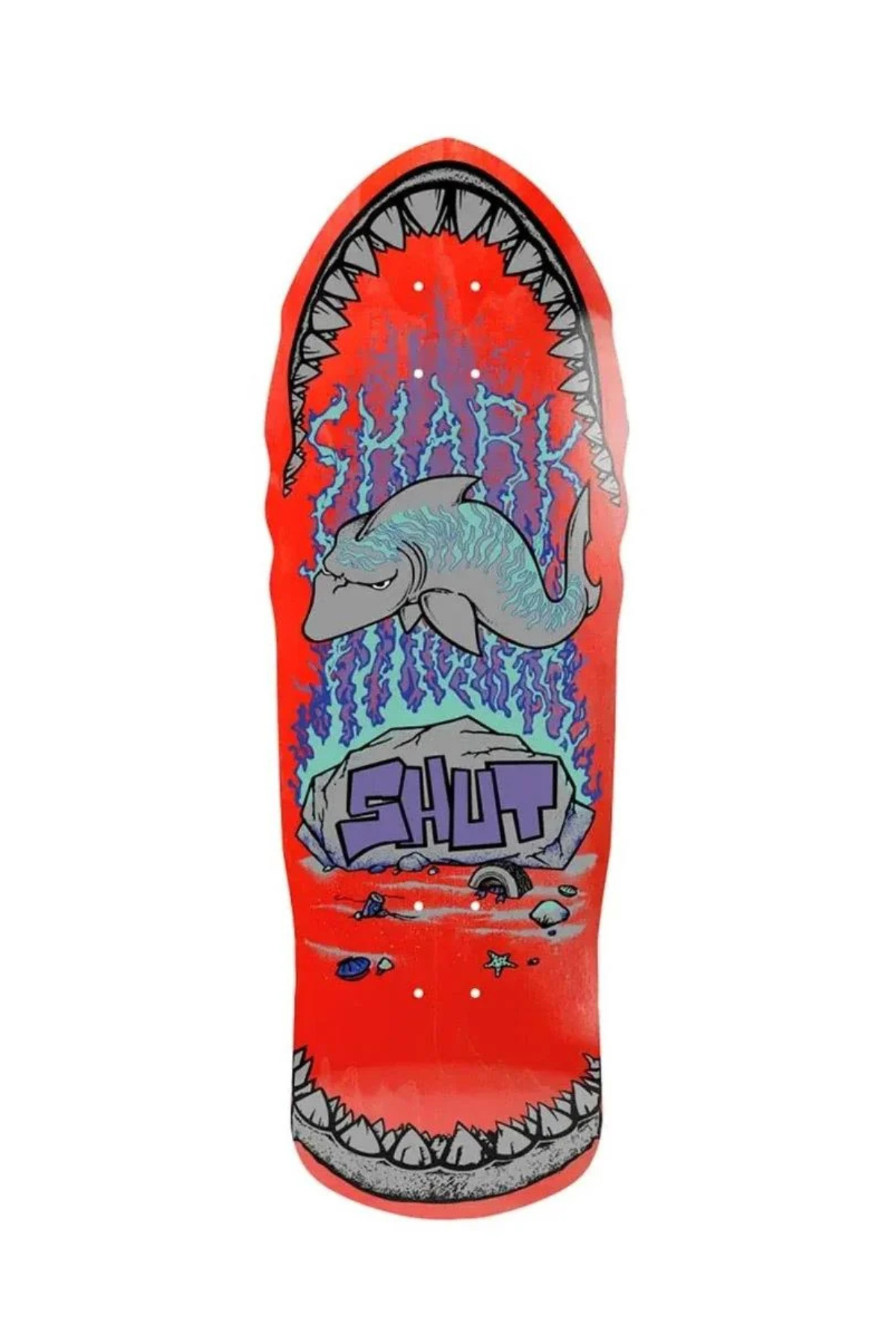 SHUT | 86 Shark (Red) EX7 Deck | 10.375"