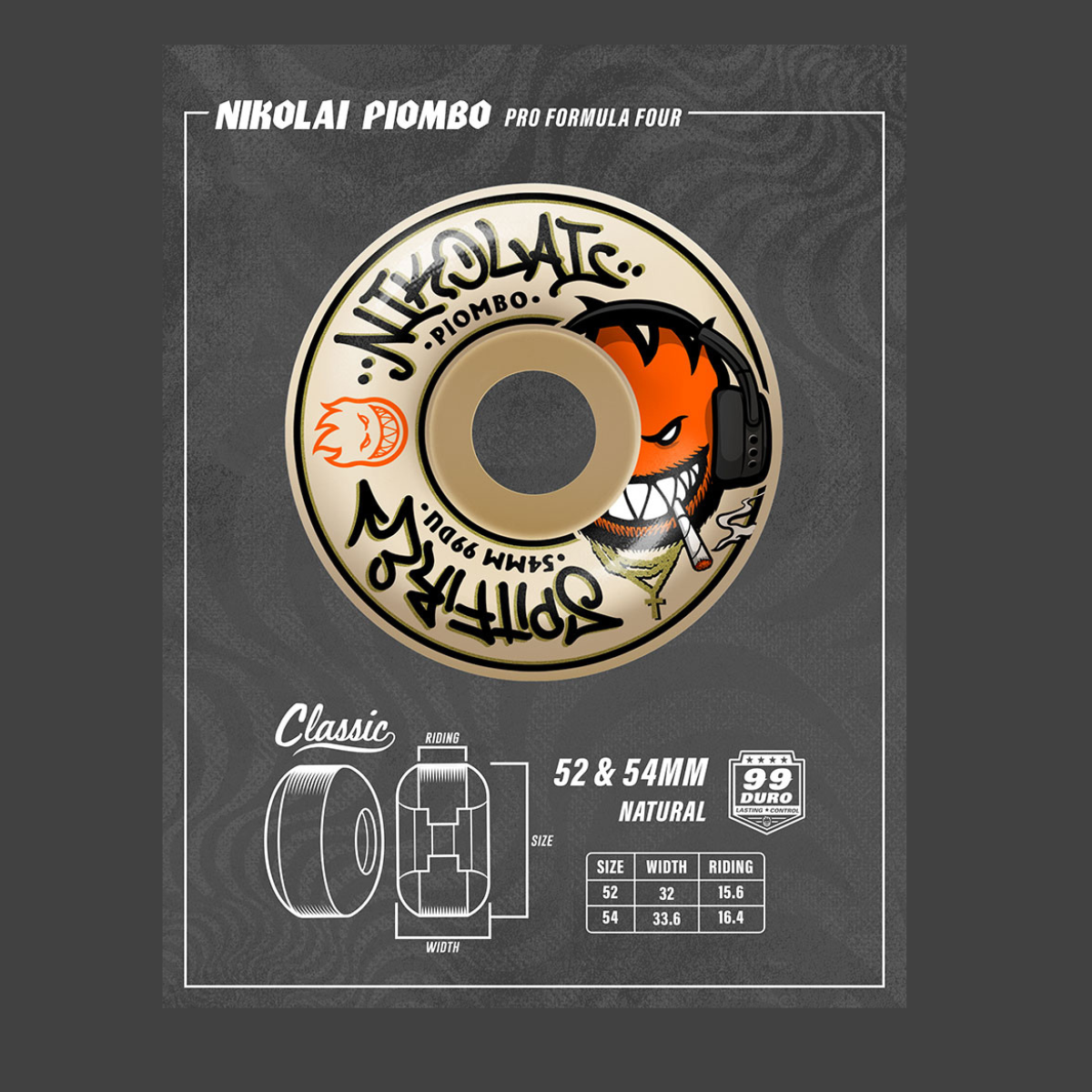 Spitfire | Formula 4 Nikolai Piombo Pro Edition Classic | 52mm 99DU