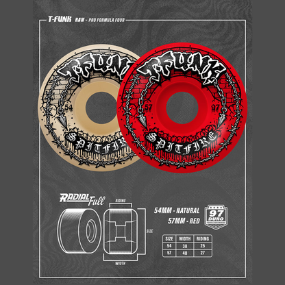 Spitfire | Formula Four Radial Full | T Funk Raw | 97D 54mm