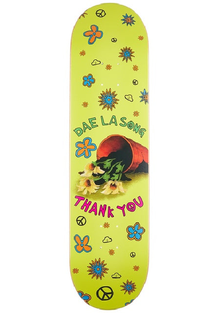 THANK YOU SONG DE LA SONG 8" SKATEBOARD DECK (YELLOW)