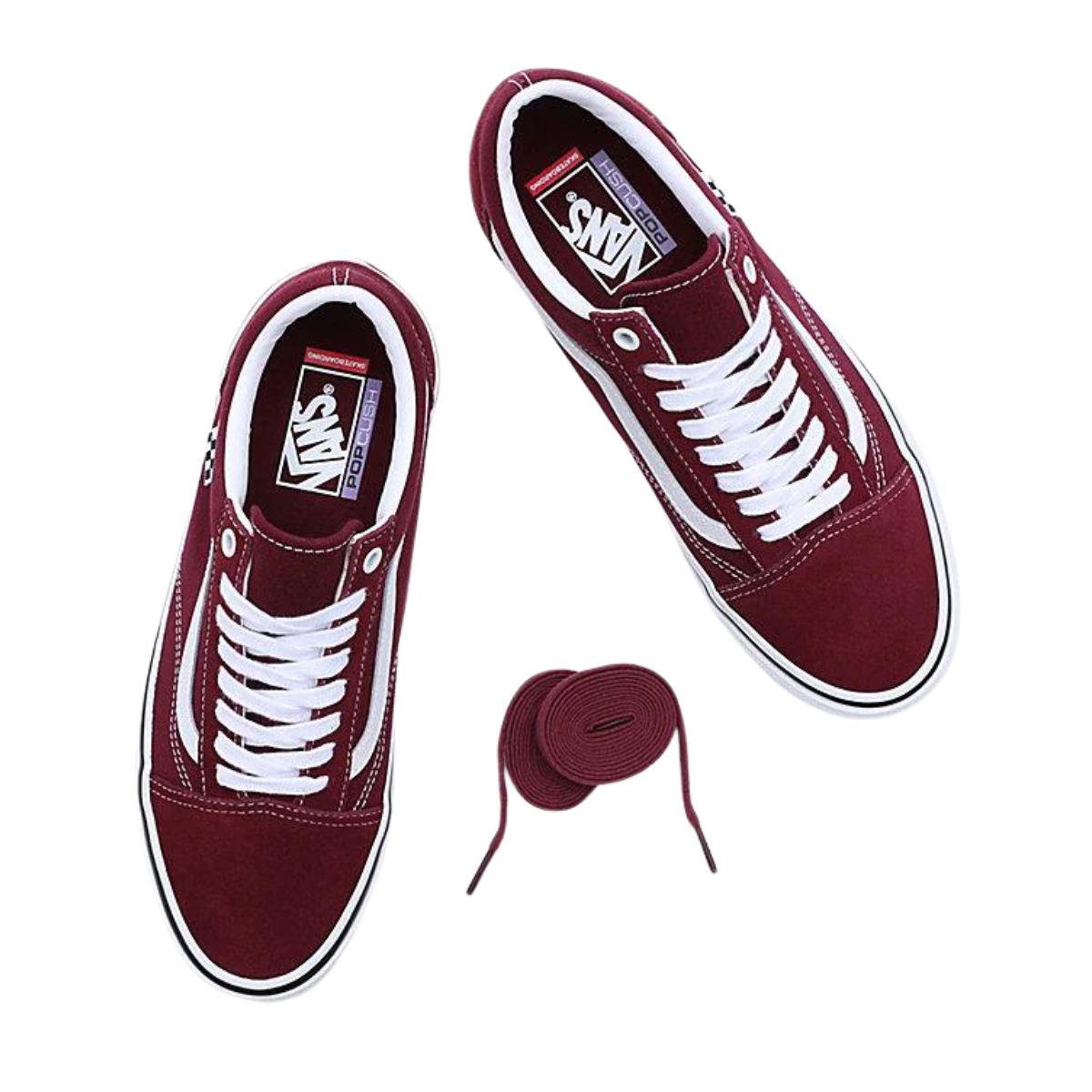 Vans | Skate Old Skool Shoes | Burgundy/White