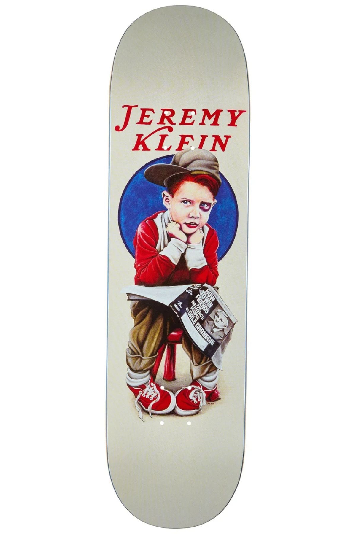 World Industries  Klein Black Eye Kid Deck  EX7  8.25"
