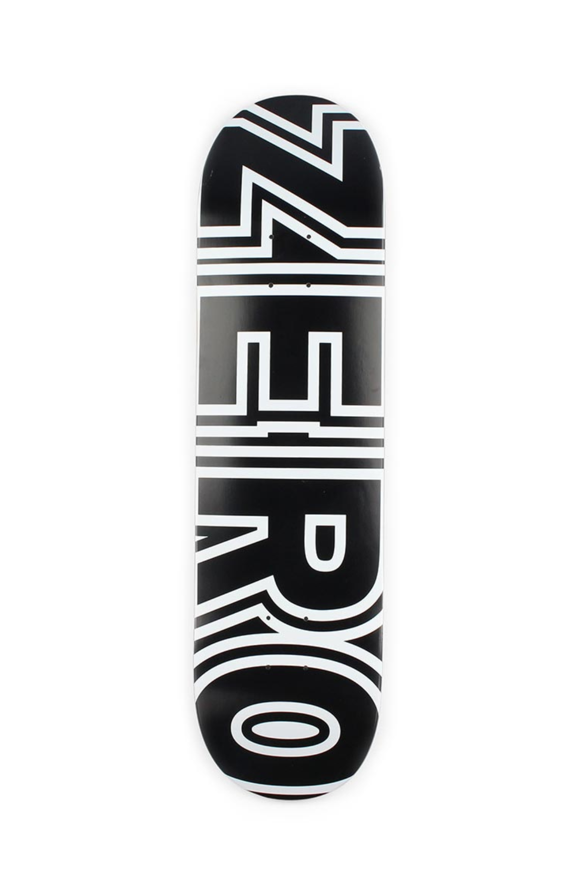 Zero Skateboards | Deck Bold |  Black White  | 7.75"