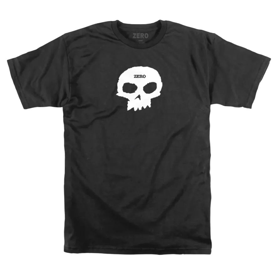 Zero Skateboards classic single skull logo screen printed.