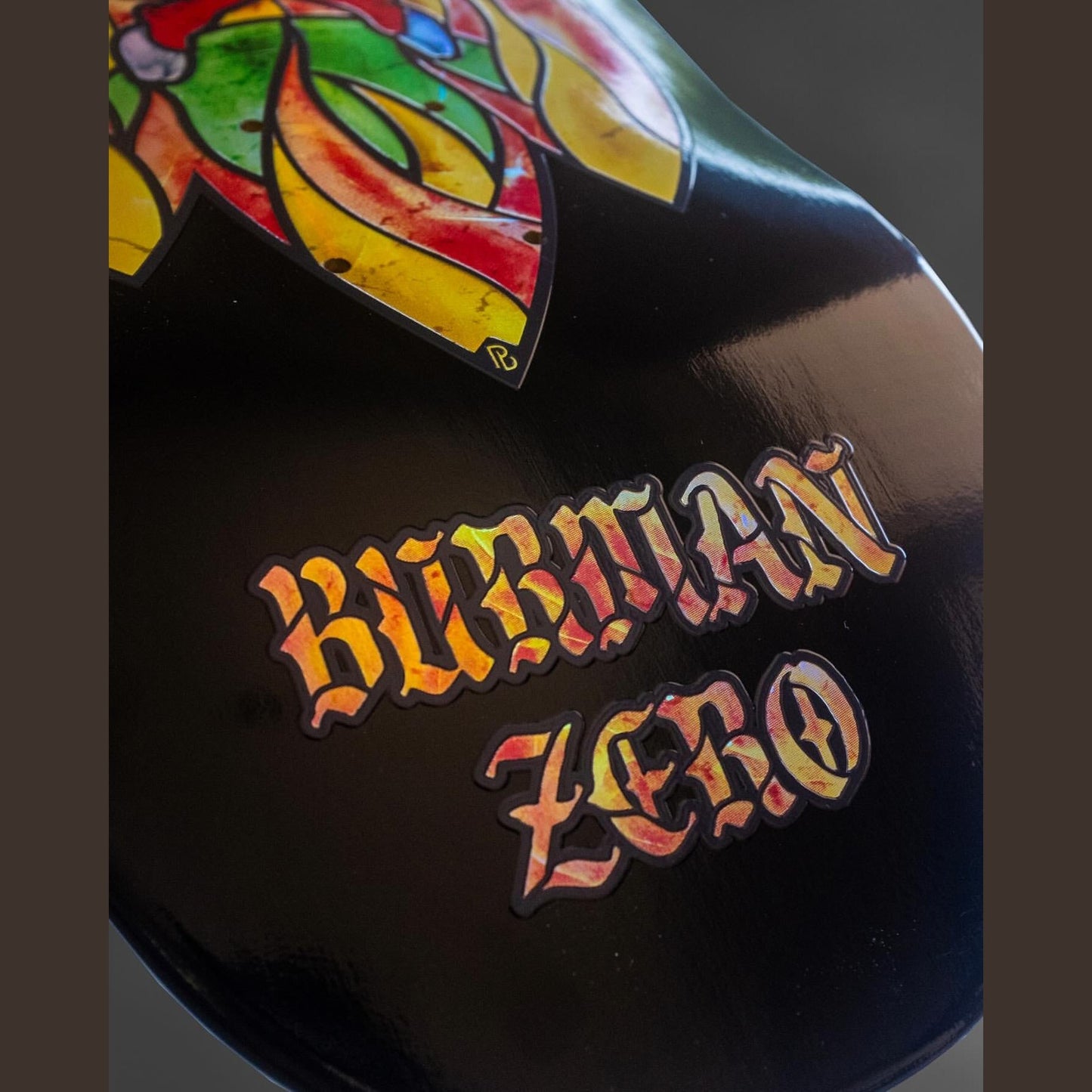 Zero Skateboard Stained Glass Burman 8.5 Name