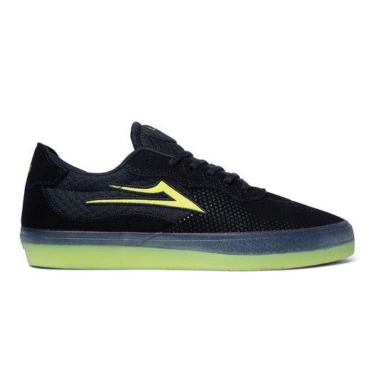 The Lakai Essex in black/neon suede side