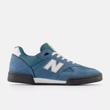 side New Balance Numeric 600 Tom Knox Skate Shoes -  Elemental Blue With White