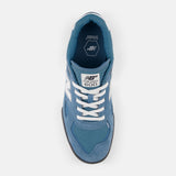 Top New Balance Numeric 600 Tom Knox Skate Shoes -  Elemental Blue With White