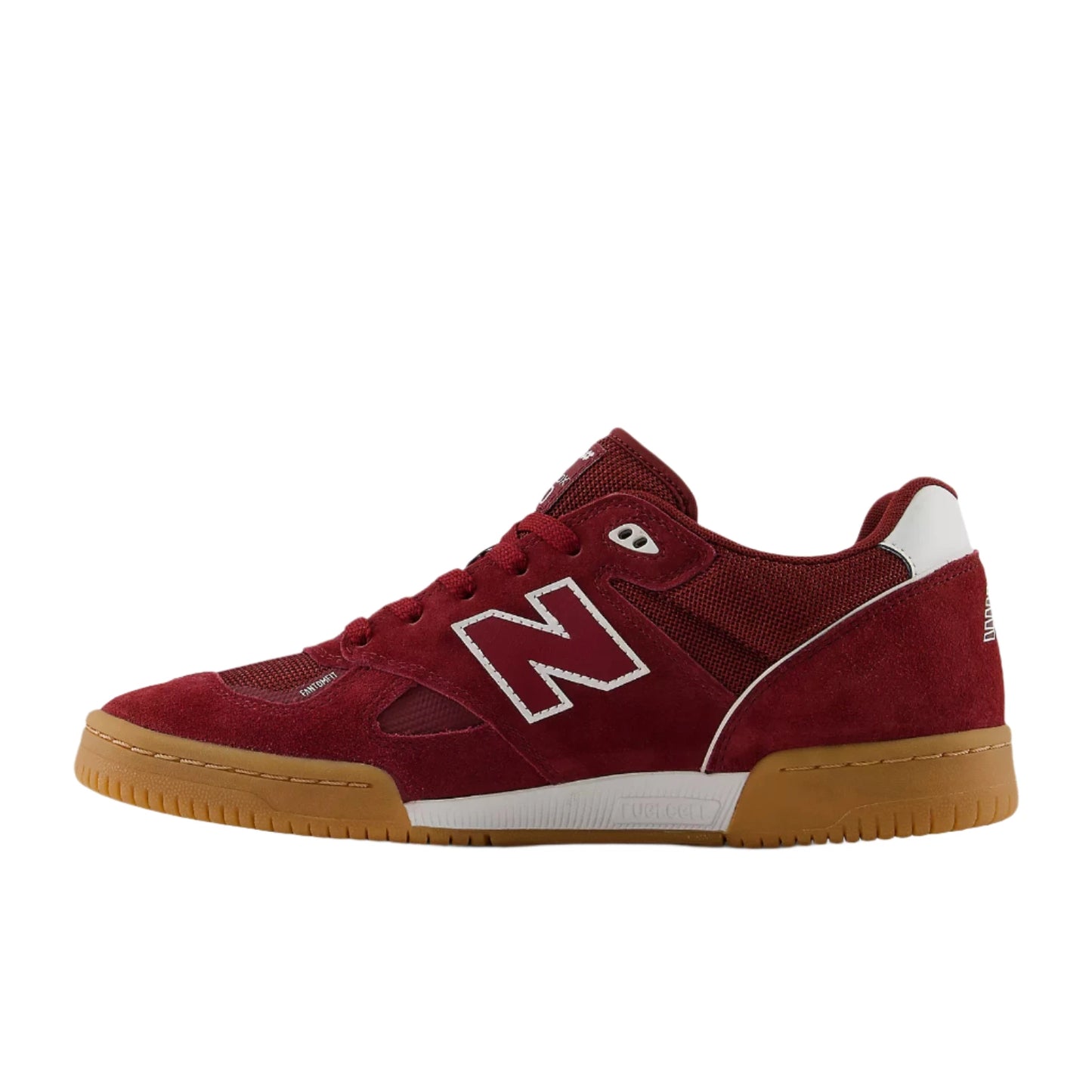  600 Tom Knox Skate Shoes - Burgundy With White other side