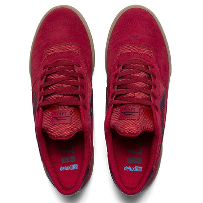 Lakai Cambridge Skate Shoes - Red/Burgundy Suede tp