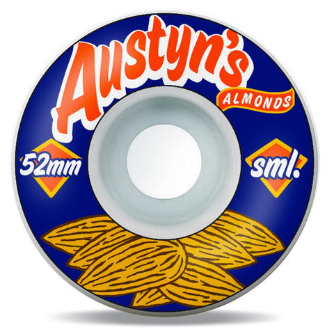 SML Classics Series Austyn's Almonds V-Cut 99A Skateboard Wheels 52mm