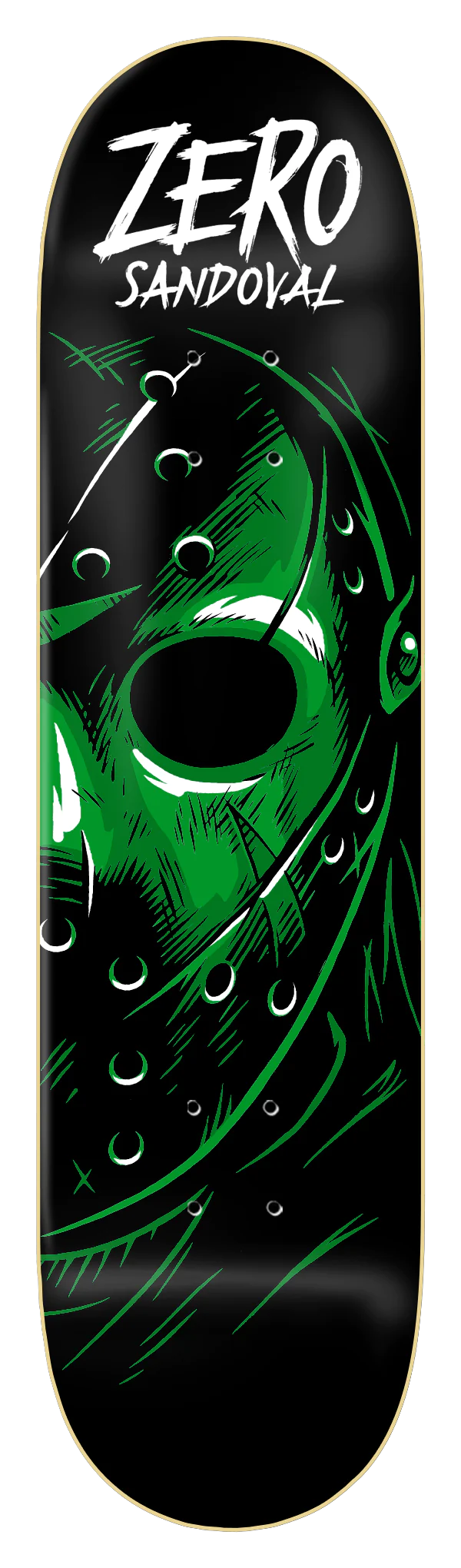 Zero Deck Fright Night Glow in the Dark Tommy Sandoval 8.5" NG