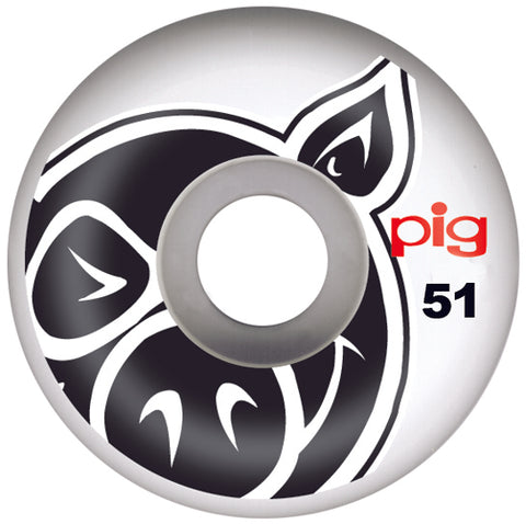 Pig Head Natural 101a Skateboard Wheels 51mm