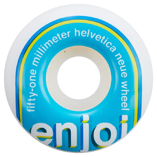 Enjoi Helvetica Neue Wheels Blue 51mm 99a