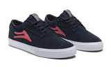 Lakai Griffin Skate Shoes - Navy/Coral Suede