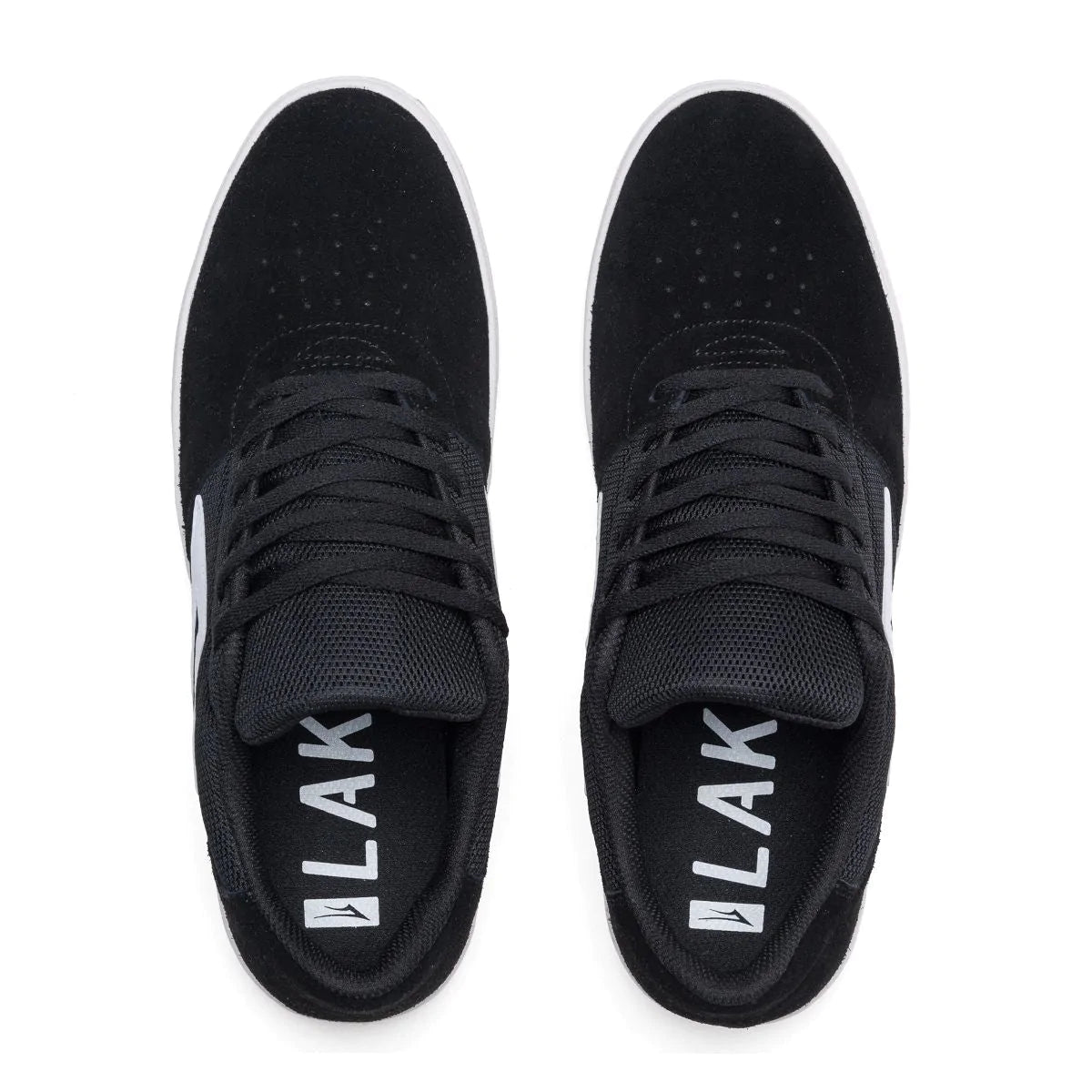 Lakai Brighton Skate Shoes - Black/White 003