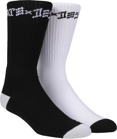 Thrasher Skate & Destroy Socks Black & White ( 2 pack )