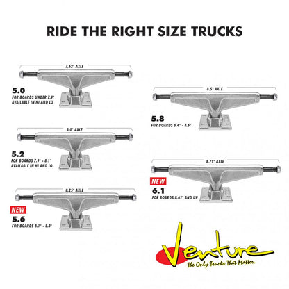 Venture Low 5.2 Skateboard Truck Polished