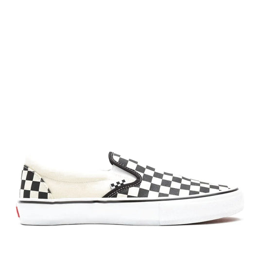 Vans Skate Slip-On Skate Shoes - Checkerboard Black/White