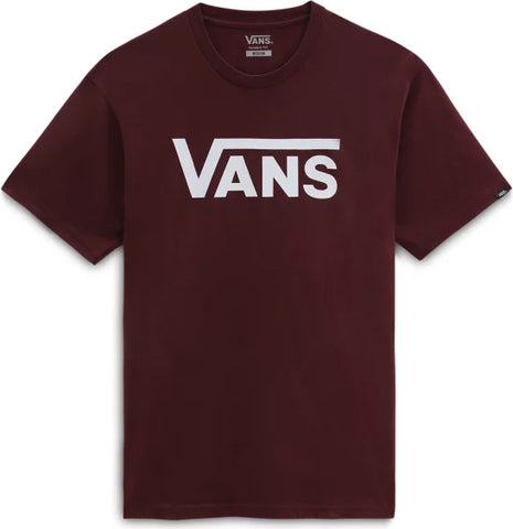 Vans Classic T-Shirt - Burgundy/White